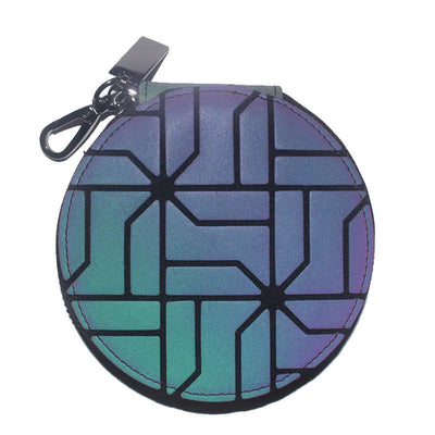Luminous Mini Bag with Geometric Rhombus Design