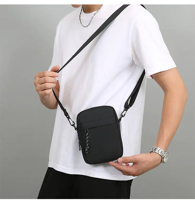 Men's Canvas Shoulder Bag - Casual Crossbody Gift