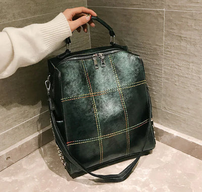 2018 Winter New Women's Vintage Soft Leather Backpack