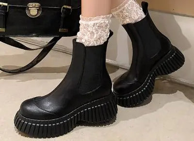 Rock Style Chunky Sole Martin Boots for Women
