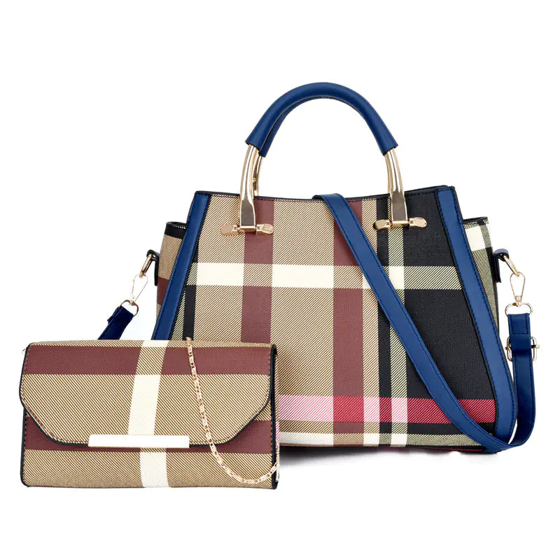 Fashionable Women's Bag Set - Large Capacity Tote & Crossbody