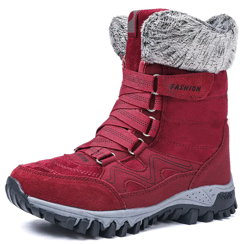 Winter High-Top Insulated Non-Slip Snow Boots for Women