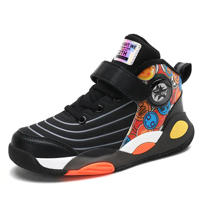Boys' Basketball Shoes with Warm Fleece for Fall/Winter