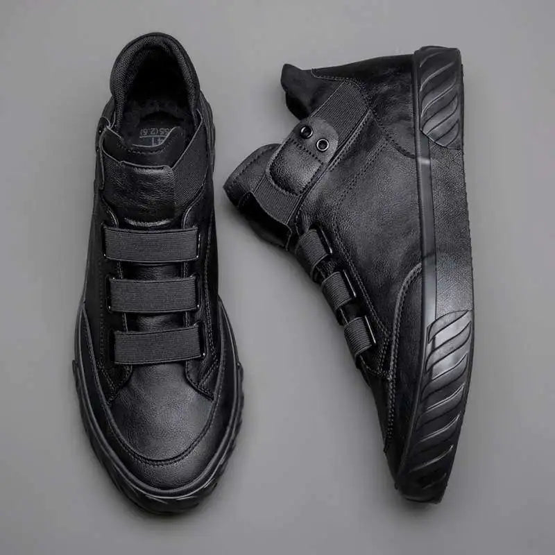 Men's High-Top Leather Korean Fashion Martin Boots