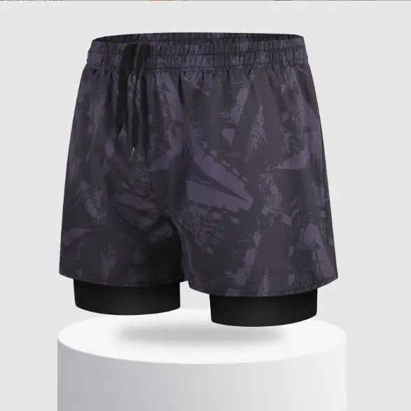 Stitching Camouflage Five-Point Hip-Hop Casual Pants