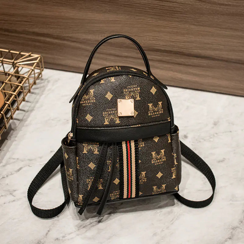 Fashionable Women's Digital Print Mini Backpack