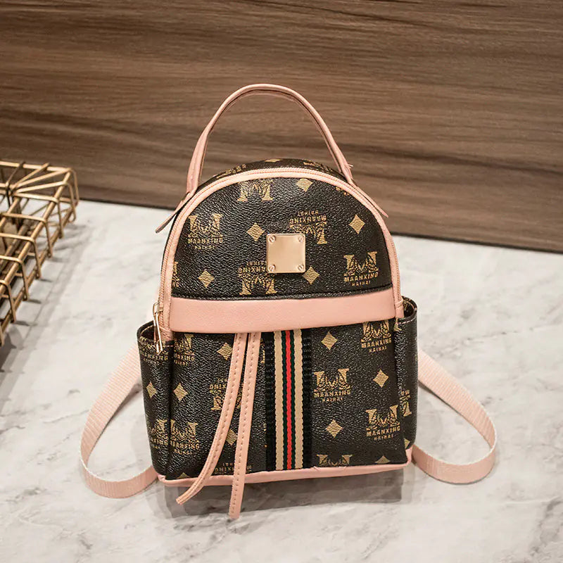 Fashionable Women's Digital Print Mini Backpack