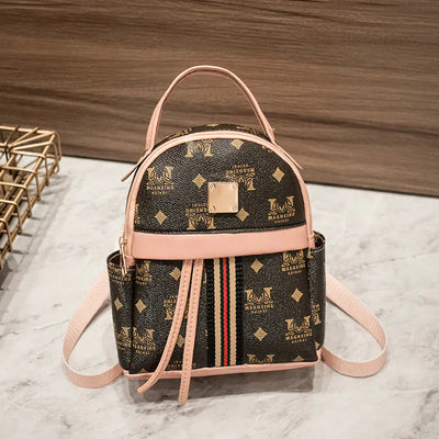 Fashionable Women's Digital Print Mini Backpack