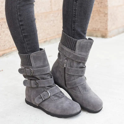 2018 Winter New Cotton Shoes - Plus Size Suede Boots