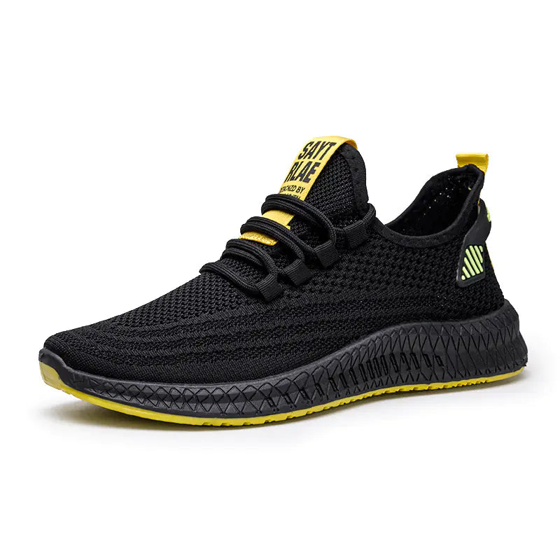 Men's Breathable Flyknit Casual and Running Shoes