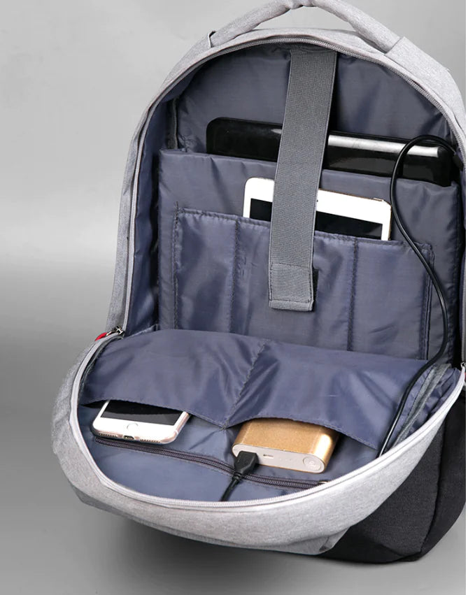 Custom Multi-Functional Color Block Backpack for Laptops