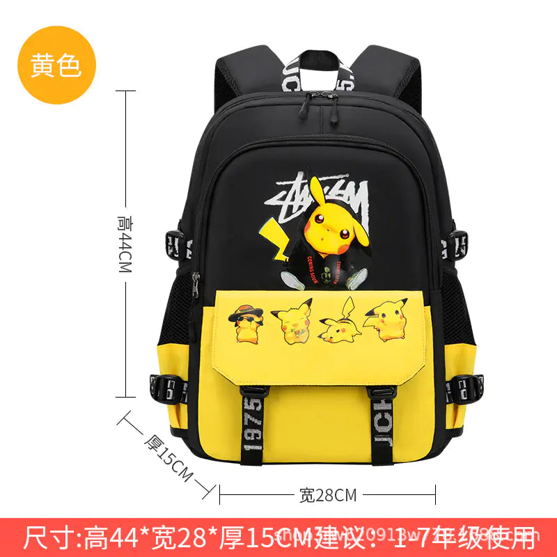 Pikachu Rolling Backpack for Elementary Students