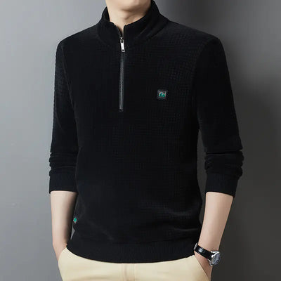 Men's Casual Fleece Warm T-Shirt and Thick Base