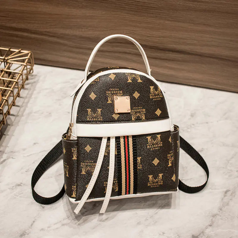 Fashionable Women's Digital Print Mini Backpack