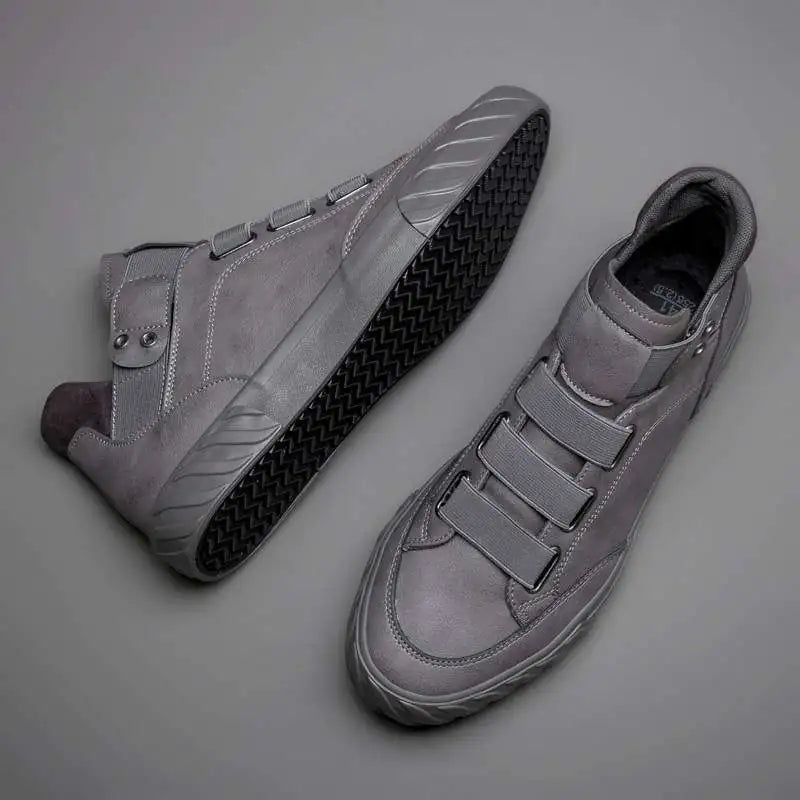 Men's High-Top Leather Korean Fashion Martin Boots