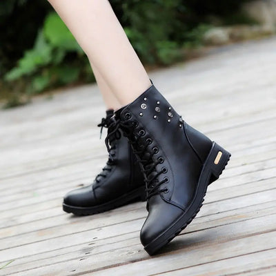 2020 Autumn Winter Women's Martin Boots - Flat and Waterproof
