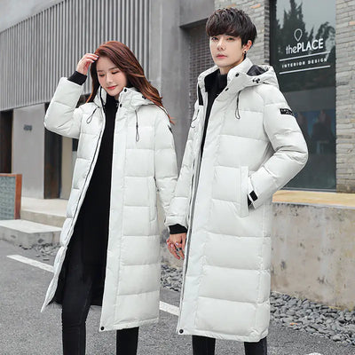 2020 Long Padded Coat for Couples, Winter Outerwear