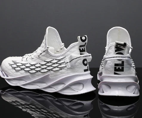 Men's Spring 2020 Air Cushion Sneakers with Knit Upper
