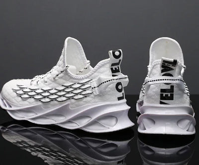 Men's Spring 2020 Air Cushion Sneakers with Knit Upper