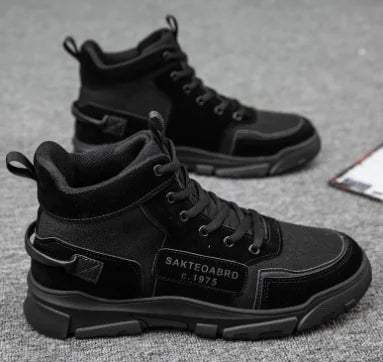Men's High-Top Athletic Sneakers - Stylish Winter Shoes