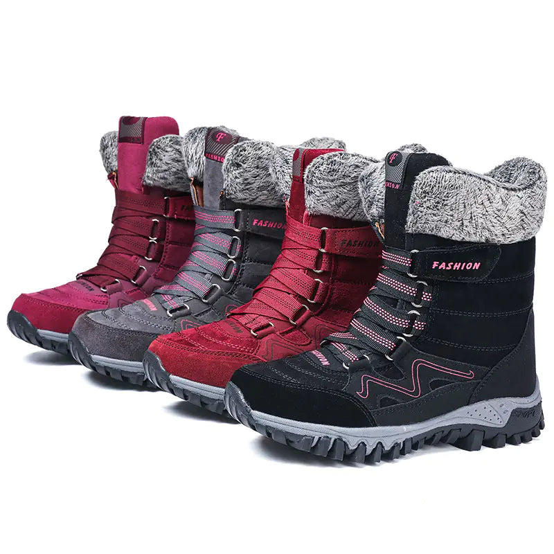 Winter High-Top Insulated Non-Slip Snow Boots for Women