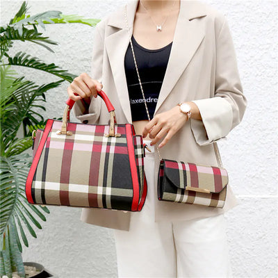 Fashionable Women's Bag Set - Large Capacity Tote & Crossbody
