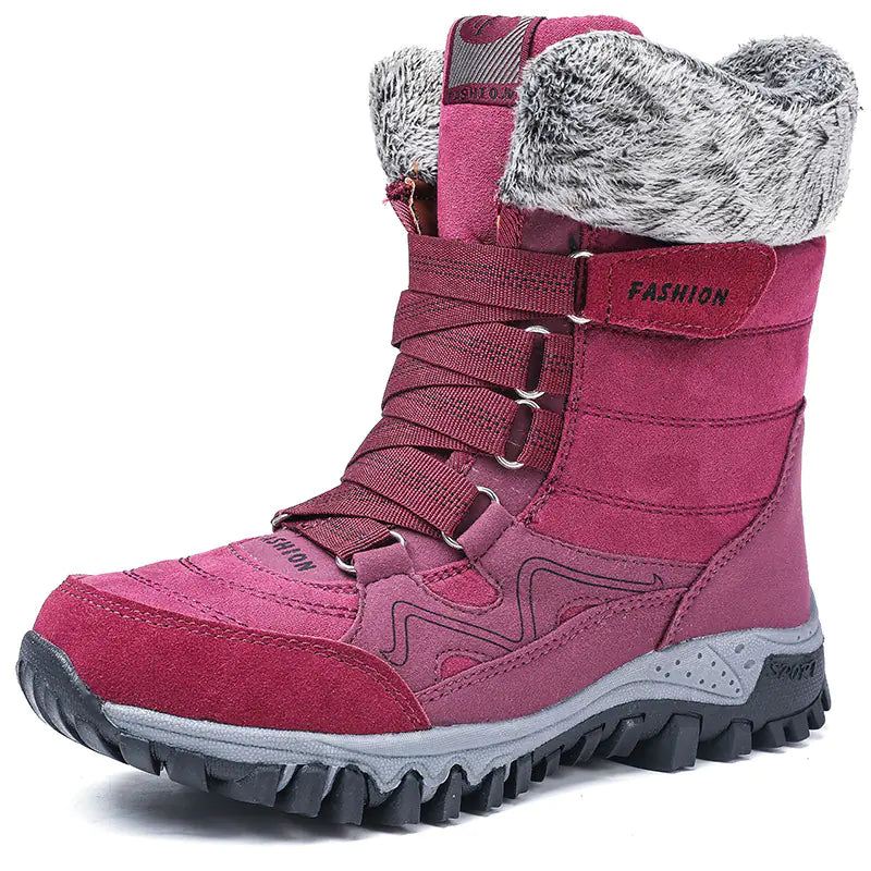 Winter High-Top Insulated Non-Slip Snow Boots for Women
