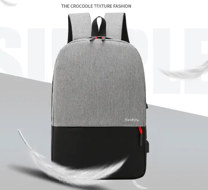 Custom Multi-Functional Color Block Backpack for Laptops