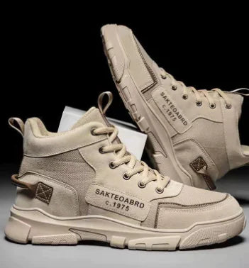 Men's High-Top Athletic Sneakers - Stylish Winter Shoes