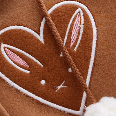 Japanese Style Forest Girl Heart Fox Embroidery Coat