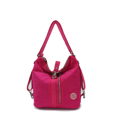 Women's Fashionable Soft Nylon Multi-Use Backpack