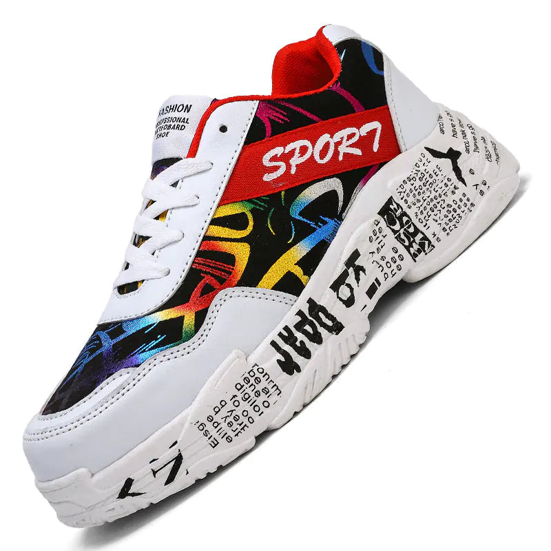 Fashionable Canvas Sneakers with Thick Sole (Couple Style)