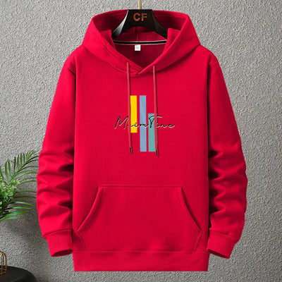 Men's Plus Size Thick Fleece Hoodie in Blue (12XL)