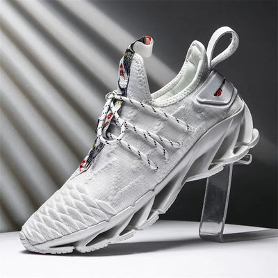 Hip-Hop Trend Men's Running Shoes - Breathable Knit Design