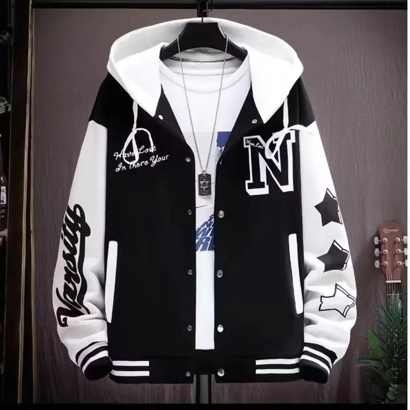 Men's Varsity Jacket with Hood - NewSport Pantagonia