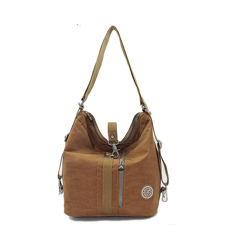Women's Fashionable Soft Nylon Multi-Use Backpack