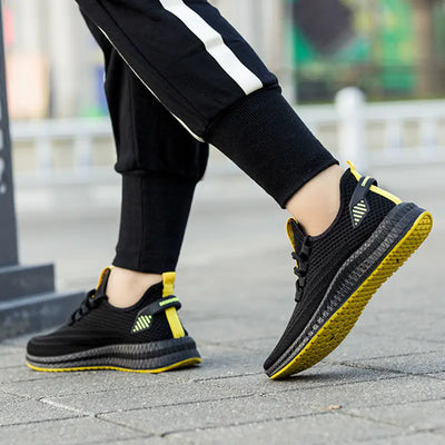 Men's Breathable Flyknit Casual and Running Shoes