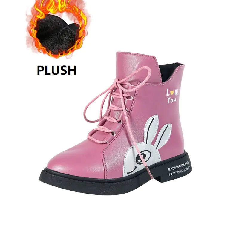 Winter Boots for Girls - Mid-Calf Plush Footwear