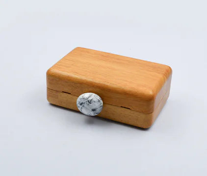 Women's Fashion Solid Color Wooden Clutch Bag