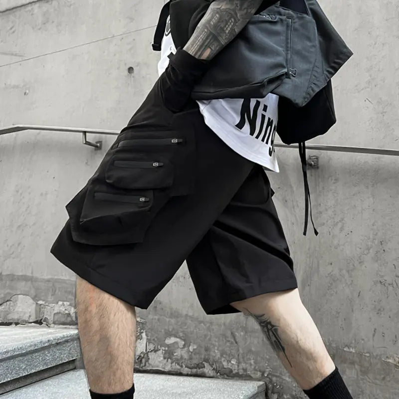 Men's Loose Fit Multi-Pocket Sports Pants