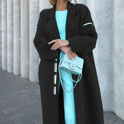 2020 Autumn Trendy Simple Color Long Sleeve Coat