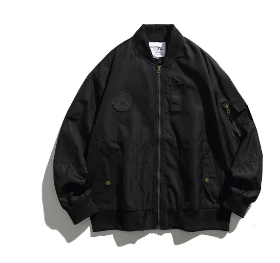 Loose Fitting Fashion Jacket with Multi Pockets