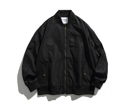 Loose Fitting Fashion Jacket with Multi Pockets