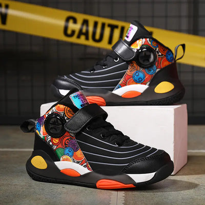 Boys' Basketball Shoes with Warm Fleece for Fall/Winter