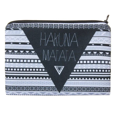 Geometric Pattern Makeup Bag - Large Travel Toiletry Case