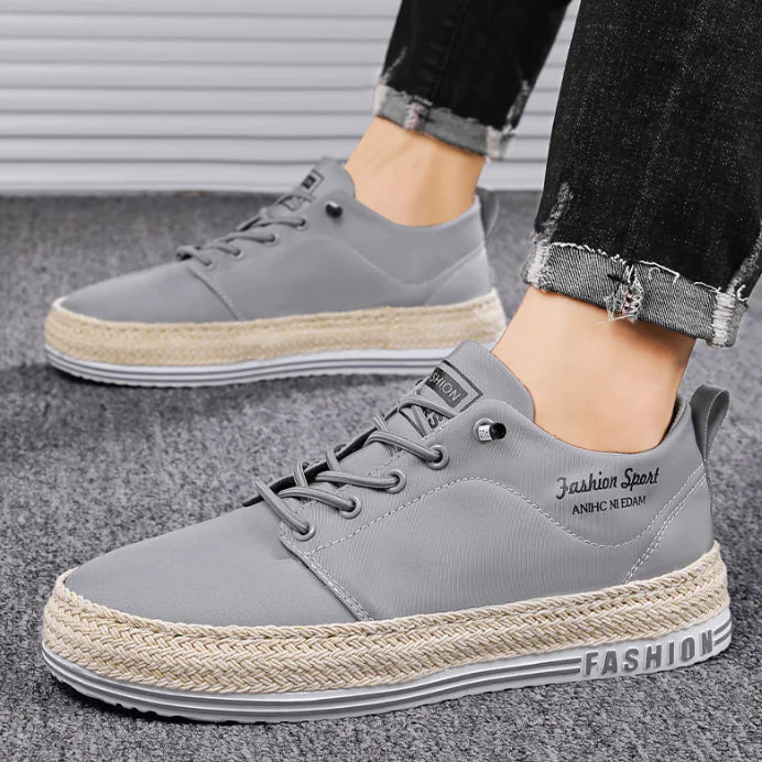 Men's Low-Top Trendy Canvas Running Shoes - Breathable